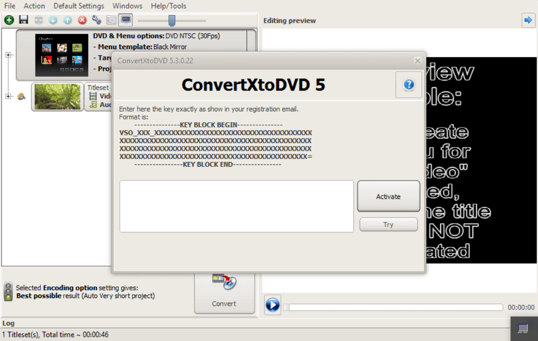 vso convertxtodvd 5 license key